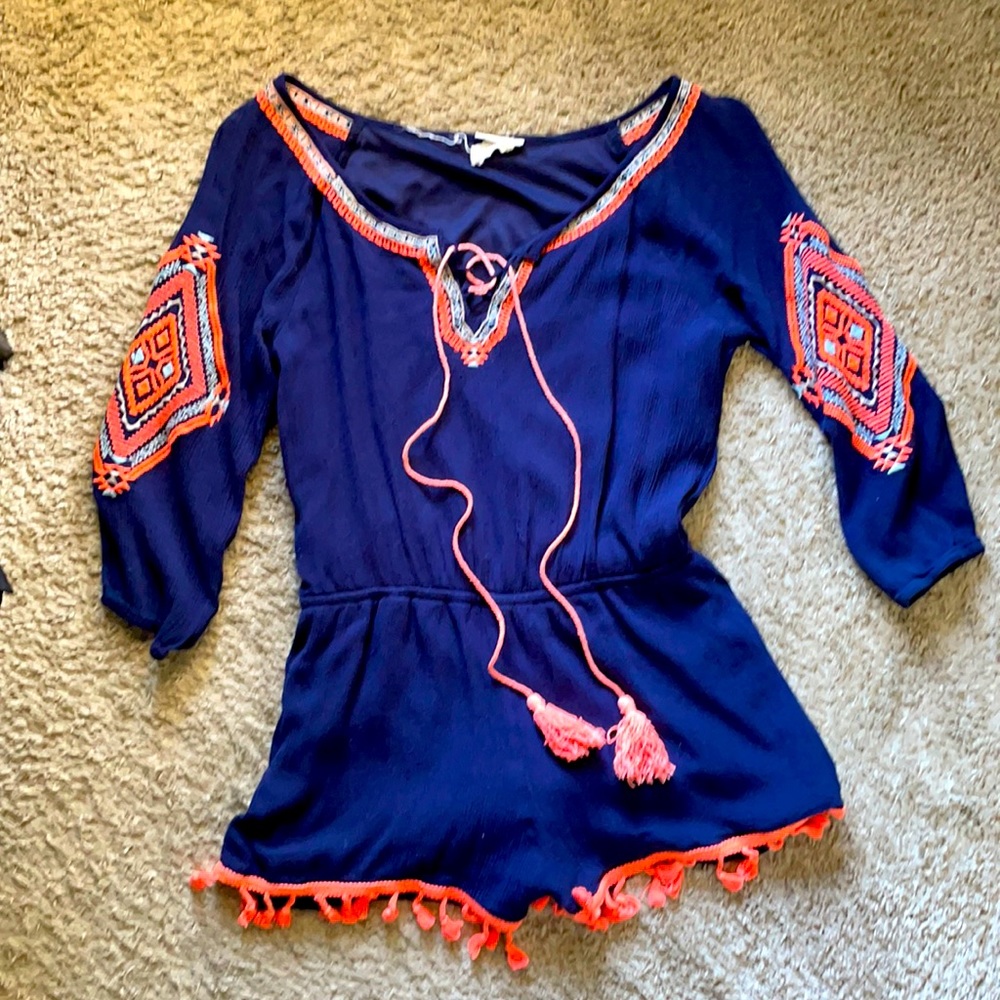 BoHo Bright Colored Romper